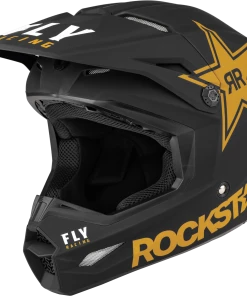 Fly Racing 73-3311 Kinetic Rockstar Helmet Matte Black/Gold Riding Gear