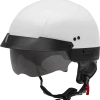 Gmax 72-6502 HH-75 Half Helmet White Riding Gear