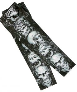 Riding Gear Hot Leathers ARM1004 Five Skulls Arm Sleeve