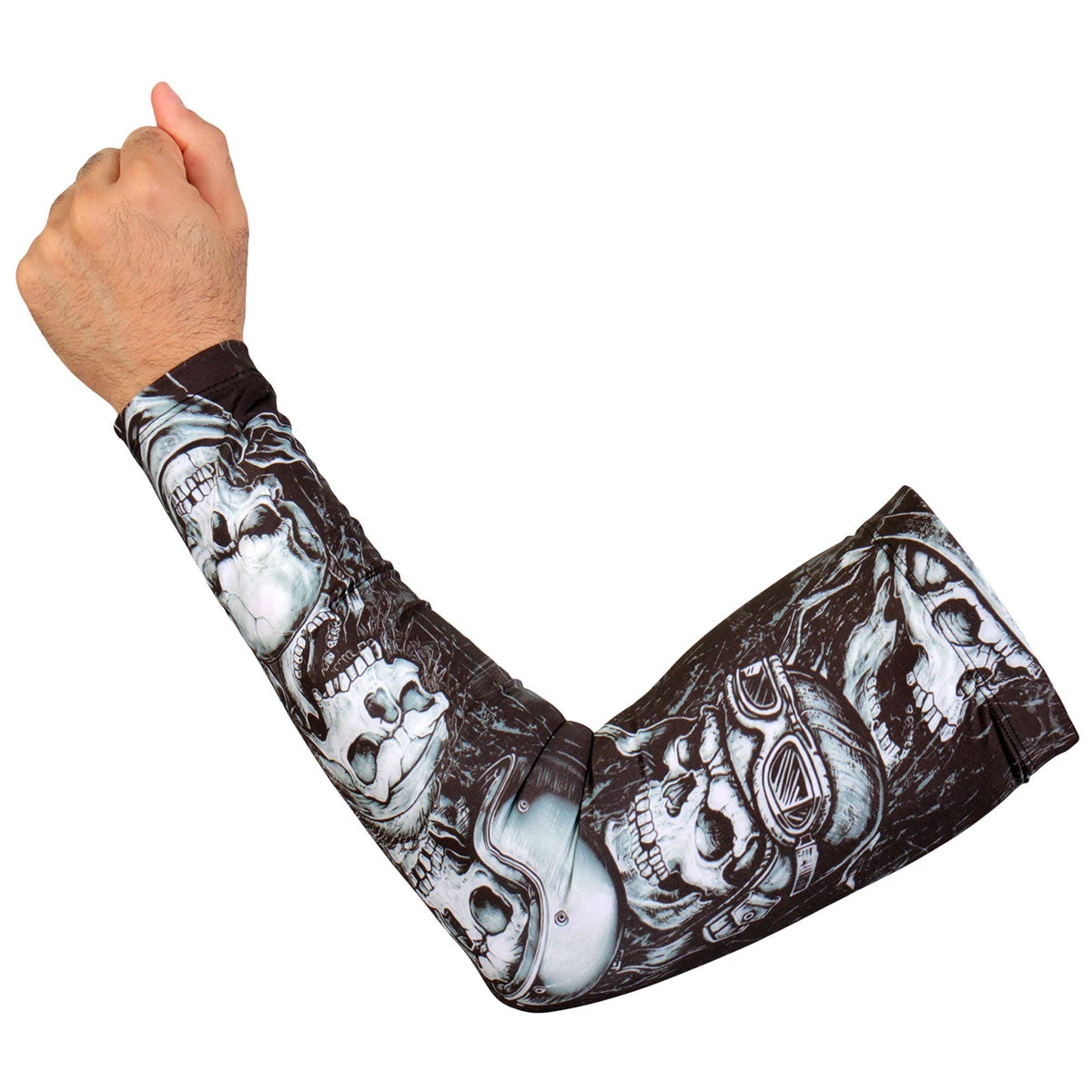 Riding Gear Hot Leathers ARM1004 Five Skulls Arm Sleeve