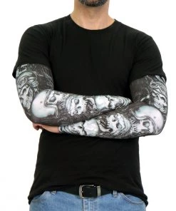 Riding Gear Hot Leathers ARM1004 Five Skulls Arm Sleeve