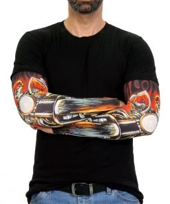 Riding Gear Hot Leathers ARM1016 Fire Biker Arm Sleeve