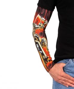 Riding Gear Hot Leathers ARM1016 Fire Biker Arm Sleeve