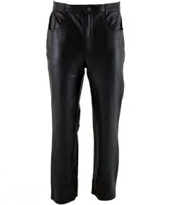Motorcycle Pants & Chaps Xelement B7400 Men's'Classic' Black Fitted Leather Pants