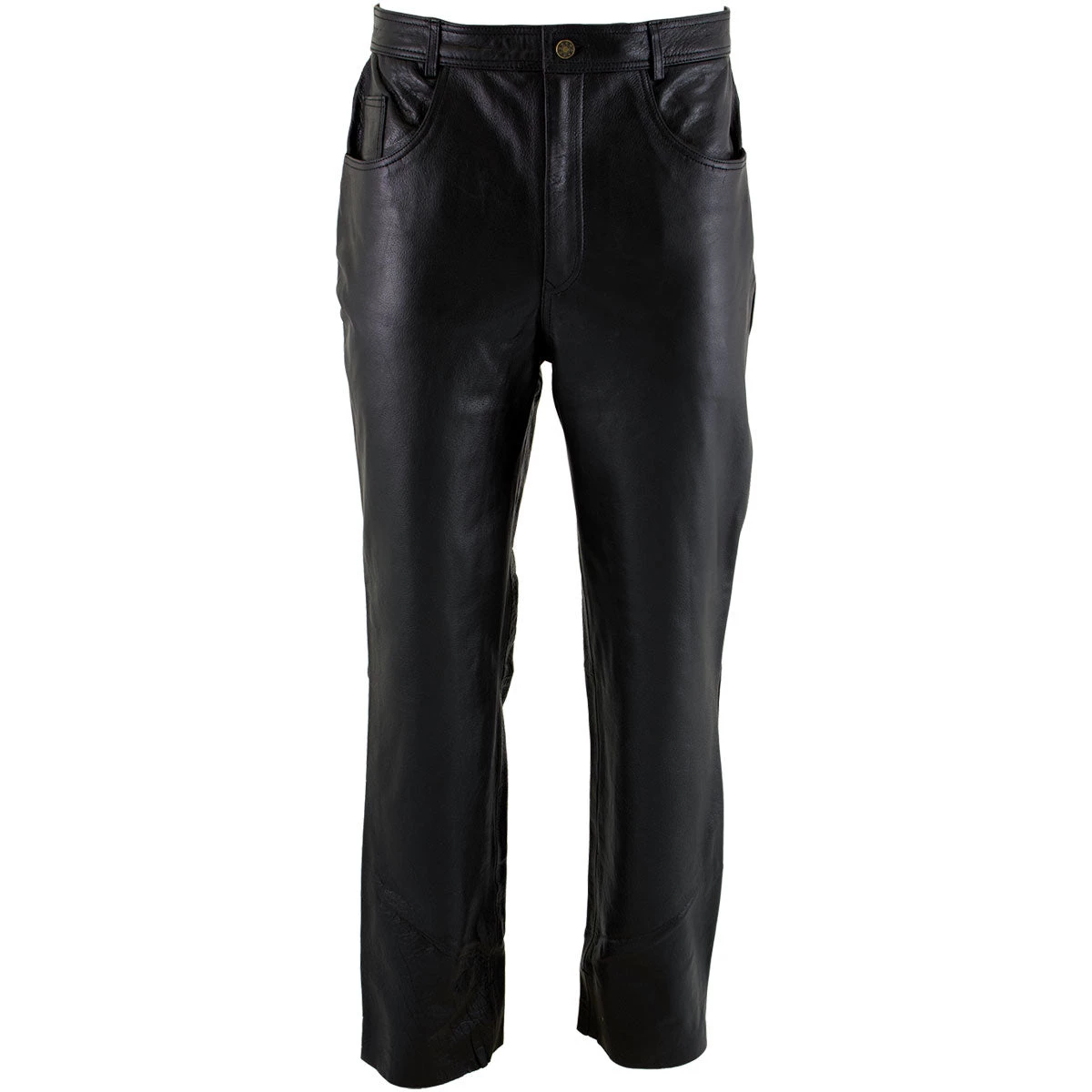 Motorcycle Pants & Chaps Xelement B7400 Men's 'Classic' Black Fitted Leather Pants