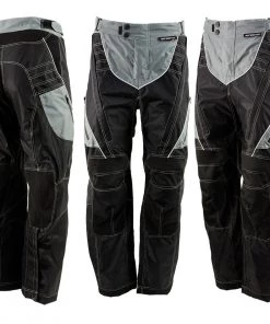 Xelement B4402 Men's Advanced Black And Grey Advanced X-Armored Tri-Tex Fabric Motorcycle Pants