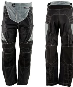 Xelement B4402 Men's Advanced Black And Grey Advanced X-Armored Tri-Tex Fabric Motorcycle Pants