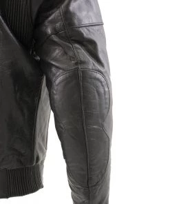 Leather Motorcycle Jackets Xelement B4495 Men's'Bandit' Black Buffalo Leather Cruiser Motorcycle Jacket With X-Armor Protection