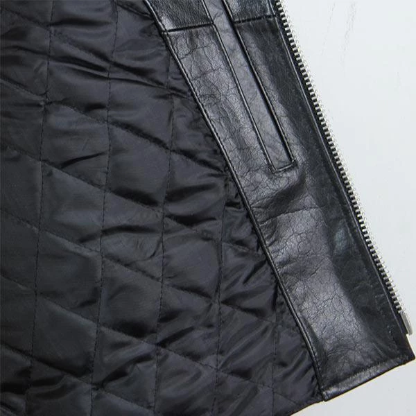 Xelement B7100 Men's 'Classic' Black TOP GRADE Leather Motorcycle Biker Jacket Leather Motorcycle Jackets