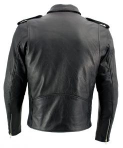 Xelement B7101 Men's'Classic Armored' Black High-Grade Leather Motorcycle Biker Jacket With X-Armor Protection Leather Motorcycle Jackets