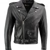 Xelement B7101 Men's 'Classic Armored' Black High-Grade Leather Motorcycle Biker Jacket With X-Armor Protection Leather Motorcycle Jackets