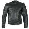 Leather Motorcycle Jackets Xelement B7209 Men's 'Renegade' Black Leather Motorcycle Jacket With X-Armor Protection