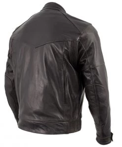 Xelement B7496 Men's'Bandit' Retro Distressed Brown Leather Jacket With X-Armor Protection