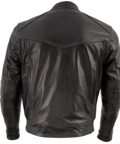Xelement B7496 Men's'Bandit' Retro Distressed Brown Leather Jacket With X-Armor Protection