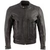 Xelement B7496 Men's 'Bandit' Retro Distressed Brown Leather Jacket With X-Armor Protection