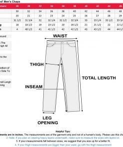 Xelement B7555 Men's Black Classic'Braided' Elastic Fit Leather Chaps