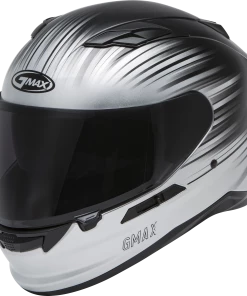 Gmax 72-5133 FF-98 'Reliance' Full-Face Helmet Matte Silver/Black Riding Gear
