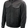 Motorcycle Jackets Xelement B91033 Men's 'Requiem' Black Mesh Jacket With X-Armor And Removable Hoodie