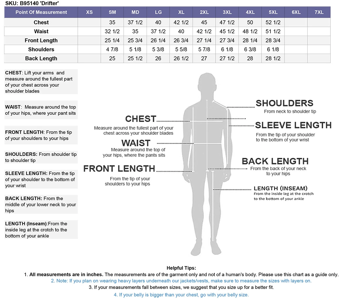 Motorcycle Vests Xelement B95140 Men's 'Drifter' Black Advanced Collarless Leather Motorcycle Vest