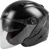 Gmax 72-4854 OF-77 Open-Face Helmet Black