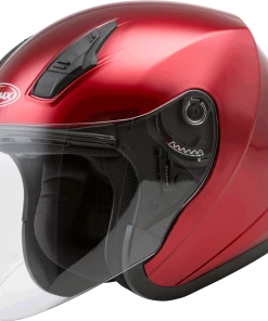 Gmax 72-4815 OF-17 Open-Face Helmet Candy Red Riding Gear