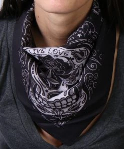 Hot Leathers BAB1059 Sugar Skull Bandana 21x21 Riding Gear