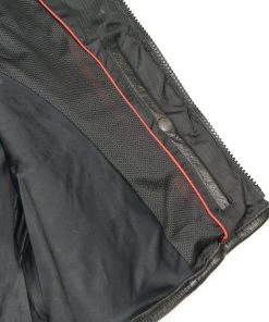 Motorcycle Vests Biker Hill BAM3500 Men's'Swat' Style Motorcycle Leather Vest