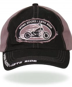 Hot Leathers BCA1010 Work Sucks Motorcycle Ball Cap