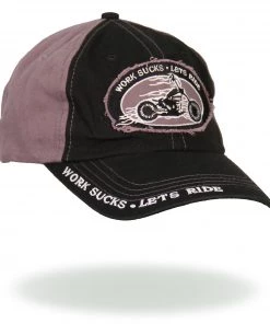 Hot Leathers BCA1010 Work Sucks Motorcycle Ball Cap