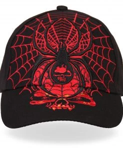 Hot Leathers BCA1014 Black Widow Ball Cap Riding Gear