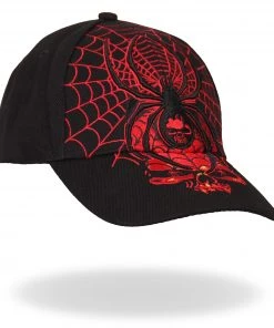 Hot Leathers BCA1014 Black Widow Ball Cap Riding Gear