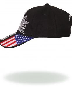 Hot Leathers BCA1015 Iron Eagle POW Ball Cap Riding Gear