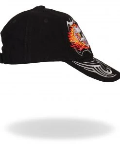 Riding Gear Hot Leathers BCA1027 Mirror Skulls Ball Cap