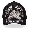 Hot Leathers BCA1030 Lone Wolf No Club Ball Cap Riding Gear