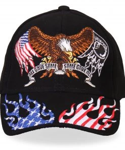 Hot Leathers BCA1033 Some Gave All Ball Cap Riding Gear