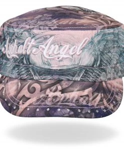 Hot Leathers BCB1003 Angel Wings Cadet Cap