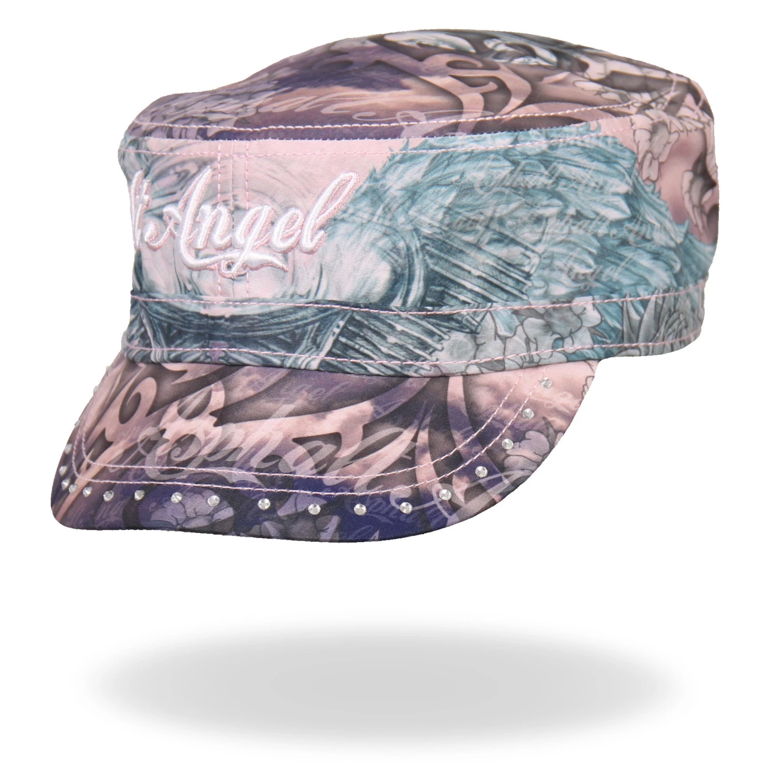 Hot Leathers BCB1003 Angel Wings Cadet Cap