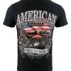 Biker Clothing Co. BCC116001 'American Made-Free To Ride' Motorcycle Cotton T-Shirt Riding Gear