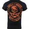 Biker Clothing Co. BCC116006 'Born To Ride, Ride To Live' Motorcycle Cotton Skull T-Shirt Riding Gear