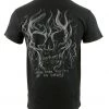 Biker Clothing Co. BCC116011 'Live Life Hard' Motorcycle Cotton Skull T-Shirt Riding Gear