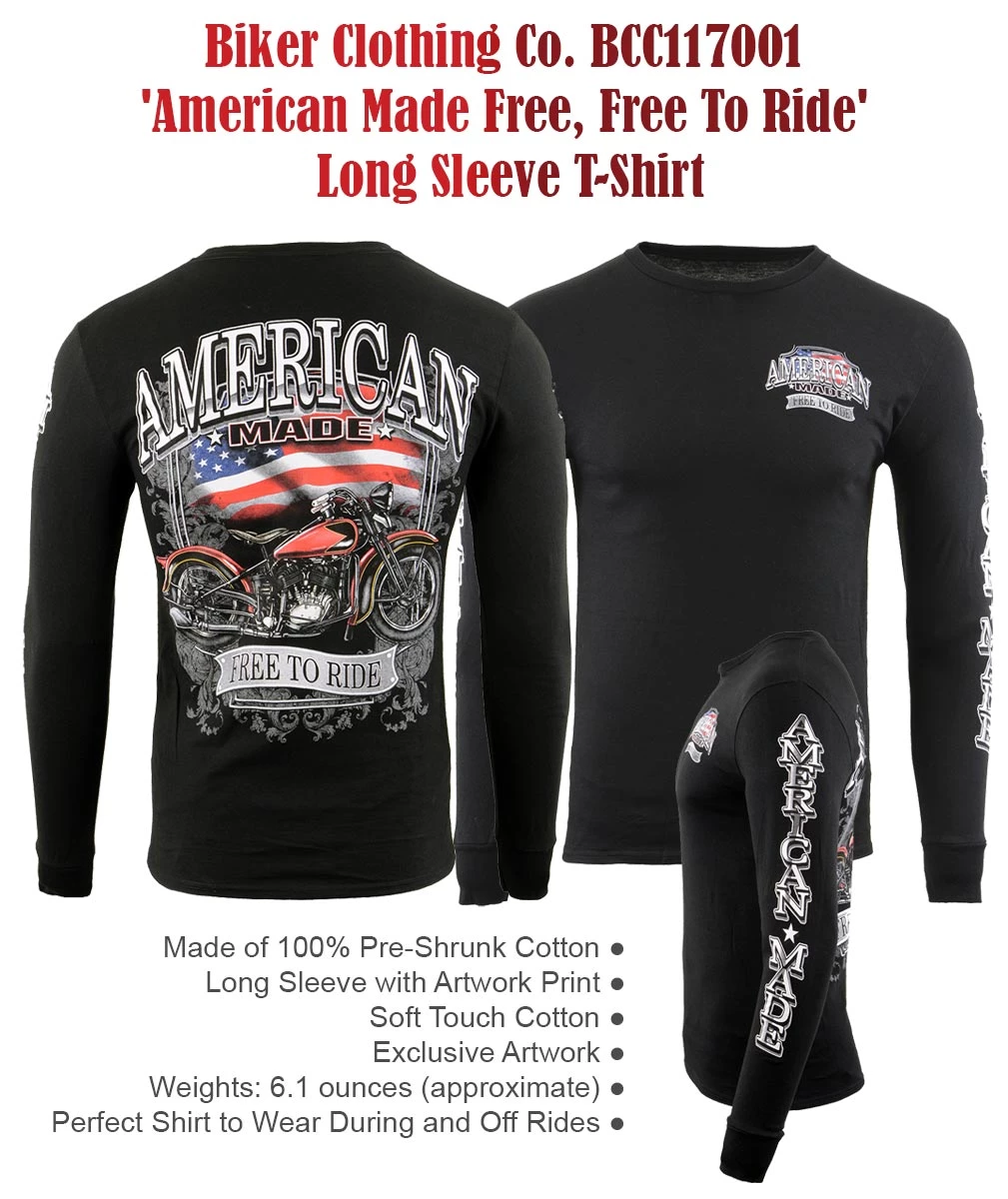 Motorcycle Hoodies Men’s Box-5 Biker Clothing Co. Short Sleeve, Long Sleeve And Hoodie Bundle Box