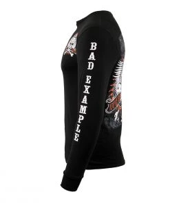 Biker Clothing Co. BCC117002 'Bad Example, You've Been Warned' Long Sleeve T-Shirt
