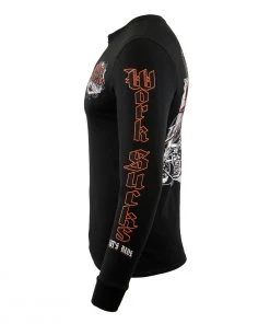 Riding Gear Biker Clothing Co. BCC117004 'Work Sucks, Let's Ride ' Long Sleeve T-Shirt