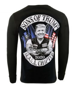 Biker Clothing Co. BCC117007 'Sons Of Trump' Motorcycle Long Sleeve T-Shirt