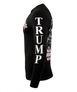 Riding Gear Biker Clothing Co. BCC117012'Make America Great Again' Motorcycle Long Sleeve T-Shirt
