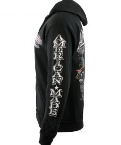 Biker Clothing Co. BCC118001 'American Made-Free To Ride' Motorcycle Hoodie