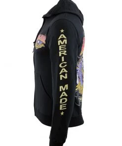 Biker Clothing Co. BCC118005'Ride Free, American Made' Motorcycle Hoodie Motorcycle Jackets