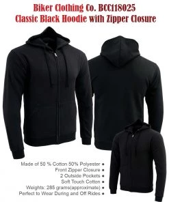 Motorcycle Hoodies Men’s Box-5 Biker Clothing Co. Short Sleeve, Long Sleeve And Hoodie Bundle Box