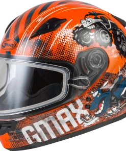 Gmax 72-6030 Youth GM-49Y'Beasts' Snow Helmet Orange/Blue/Grey Riding Gear