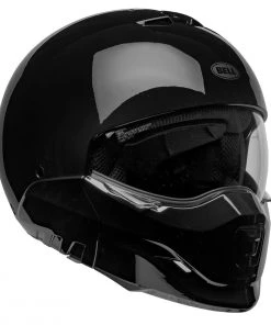 Bell Helmets Bell Broozer ‘Full Face. Open Face. In Your Face’ 2 In 1 Motorcycle Gloss Black Helmet
